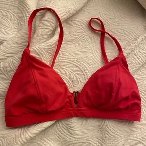 Billabong hot pink triangle bikini top